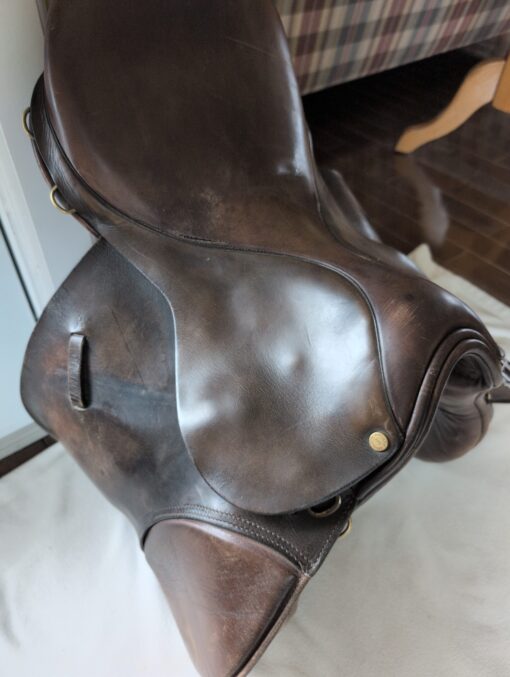 Brown Leather 17.5 Schleese Saddlery All Purpose Saddle - Image 2