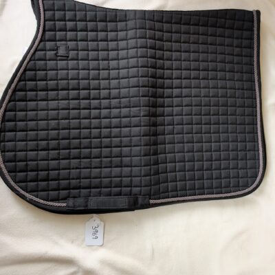 Black with Dark Grey Trimmed Jumping Saddle Pad