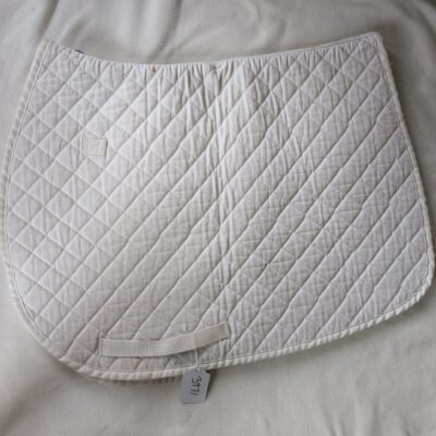 Tuffrider White Quilted Saddle Pad