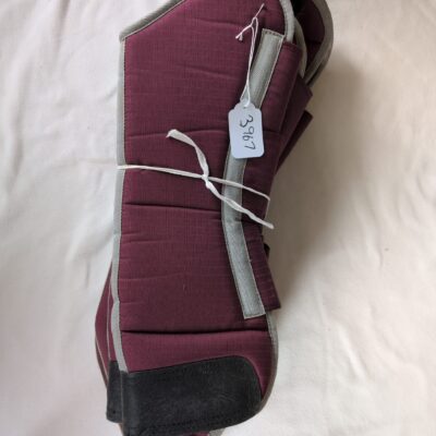 Burgundy Shipping Boots x4