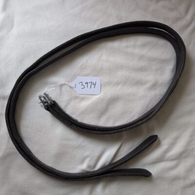 Dark Brown Leather Skinny Stirrup Leathers