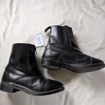 Auken Black Zip Paddock Boots 6