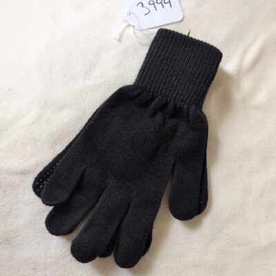 Black Winter Gloves XL