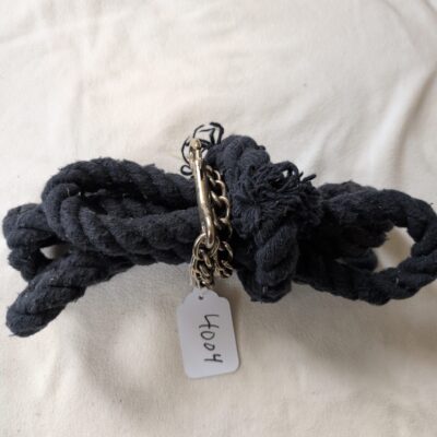 Black Lead Rope with Chain
