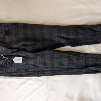 Goode Rider Black and Grey Plaid Full Seat Breeches 32