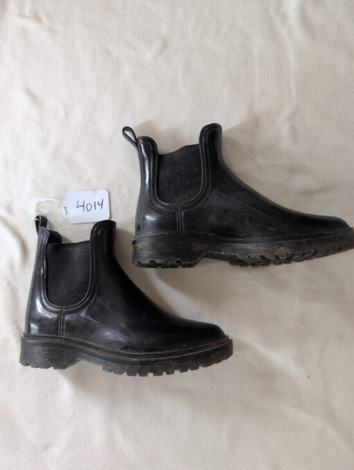 Cougar Black Rubber Paddock Boots 7