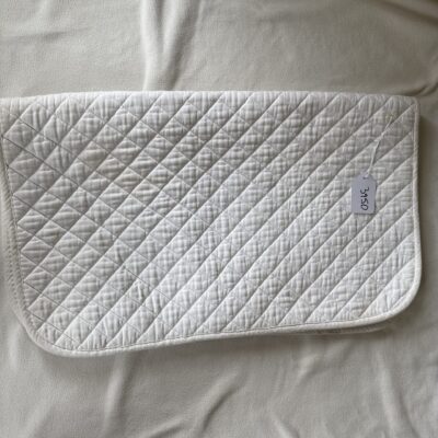White Quilted Saddle Pad