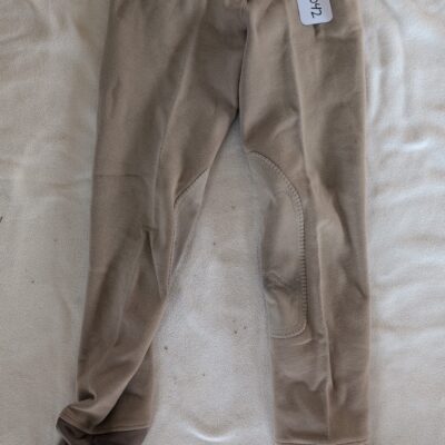Beige Elation Red Label Half Seat Breeches 24R