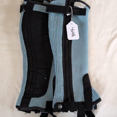 Blue Mesh Moxie Half Chaps Small