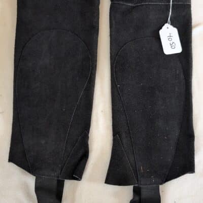XXL Black Suede Half Chaps