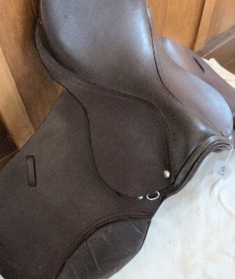 Dark Brown Leather Saddle All Purpose 17.5