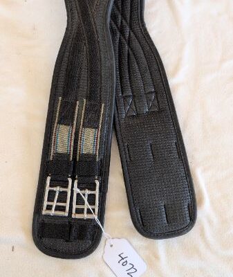 Black Synthetic Dressage Girth