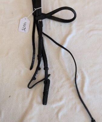 Black Leather Bridle Headpiece