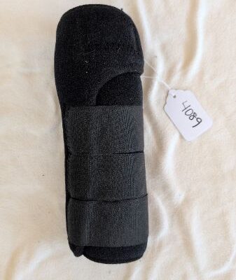 Black Synthetic Sport Medicine Boots Large x2