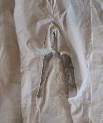 Arista White Half Seat Breeches