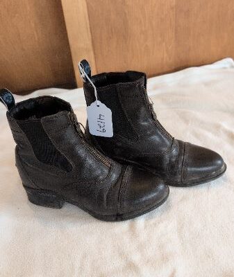 Ariat Brown Leather Zip up Paddock Boots 6