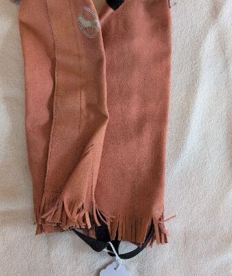 Orange Fringed Half Chaps Kids Small