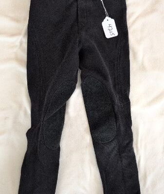 Elation Black Half Seat Breeches Kids 14