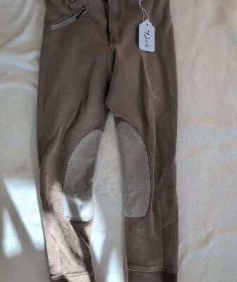 Elation Red Label Beige Half Seat Breeches 14