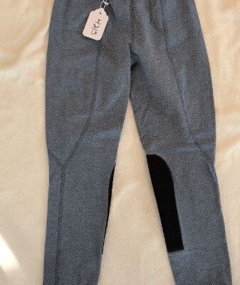 Kerrits Blue Half Seat Breeches Kids Large