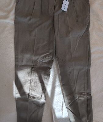 Jacson Wear Grey Half Seat Breeches 36