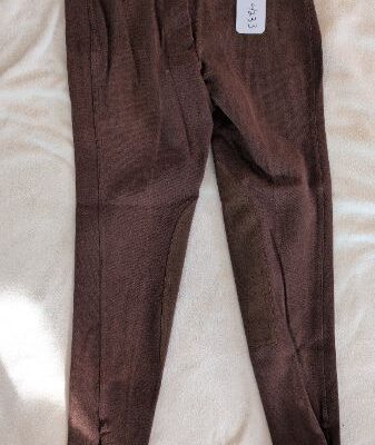 Ashley Half Seat Rust Breeches 28R