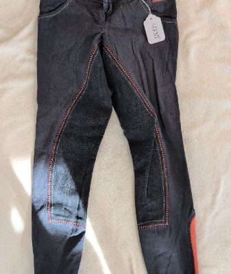 Full Seat Breeches Blue and Orange 24R