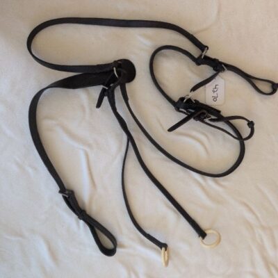 Brown Leather Breastplate with Running Martingale Attachment