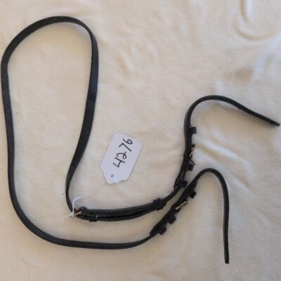 Black Leather Bridoon Strap