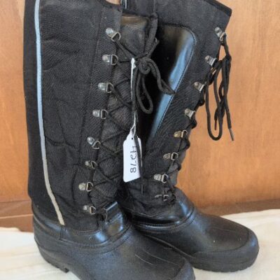 Auken Black Lace Winter Boots 7