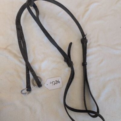 Brown Leather Breastplate with Running Martingale