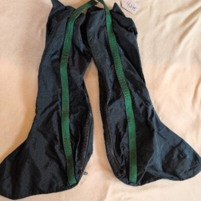 Navy and Green Boot Bag