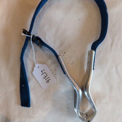 Blue Nylon and Metal Crib Collar