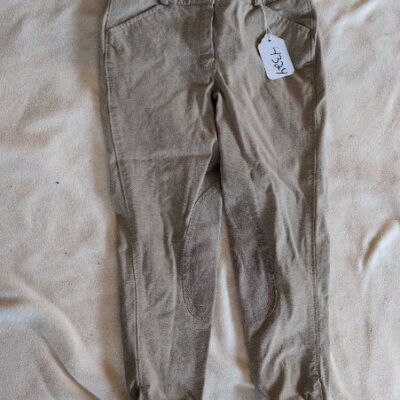 Beige Half Seat Breeches Kids 10