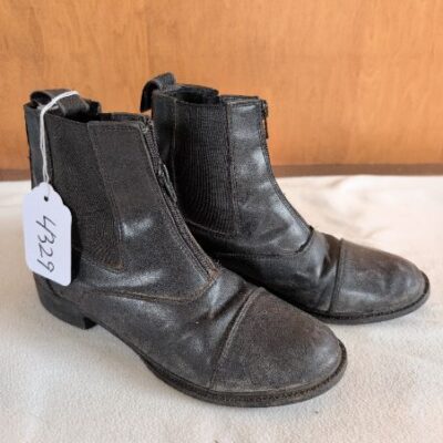 Auken Black Zip Paddock Boots 4