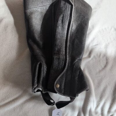 The Elite Brown Leather Half Chaps L