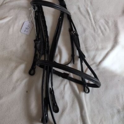 Val Du Bois Black Leather Bridle with Reins